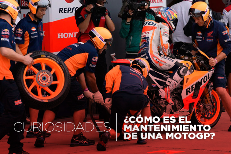 ¿Te has puesto a pensar en cómo es el mantenimiento de una moto del MotoGP? 